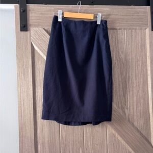 Le Chateau Dark Blue Pencil Skirt